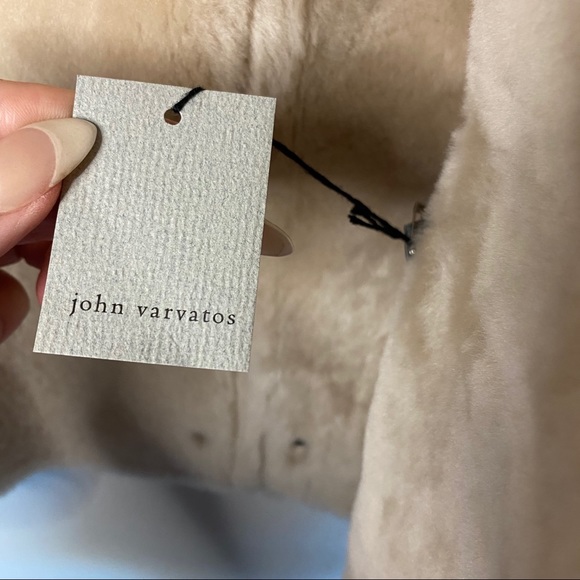 John Varvatos Shearling Aviator Jacket sz 40 - XS - Picture 7 of 10